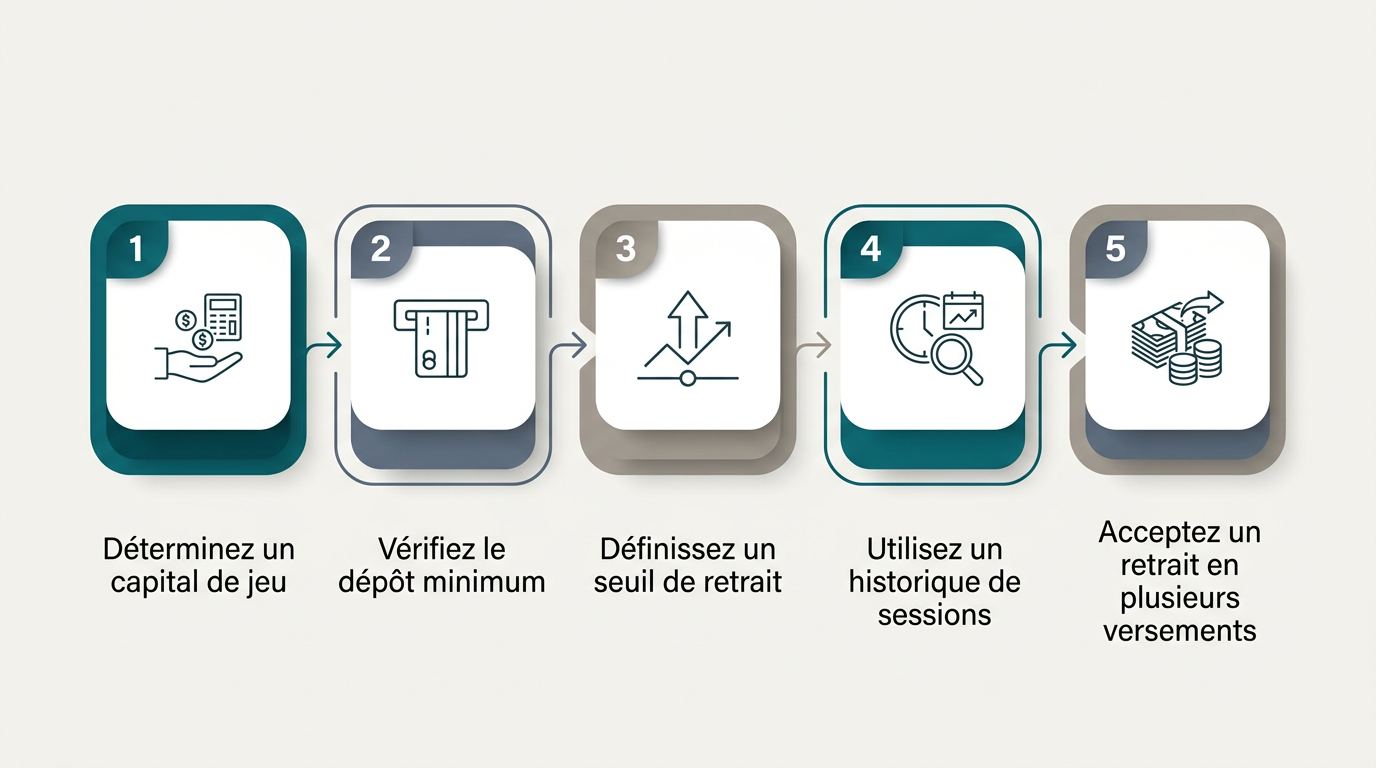 Préparer dépôts, mises et retraits importants